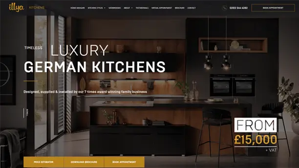 Illya Kitchens — розробка сайту, кейс студії SWEB