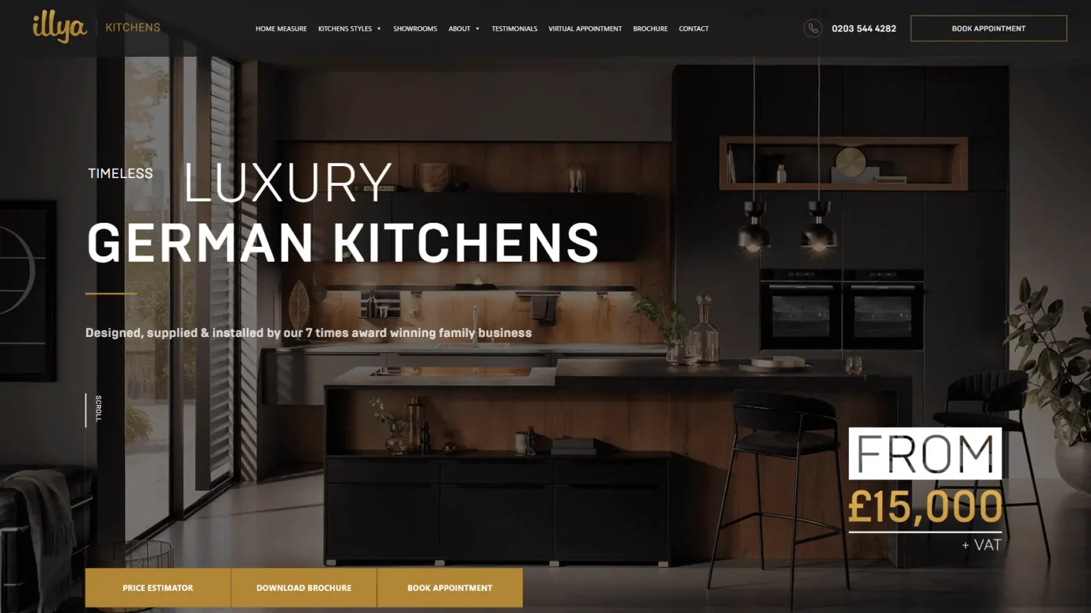 The same website after redesign by SWEB